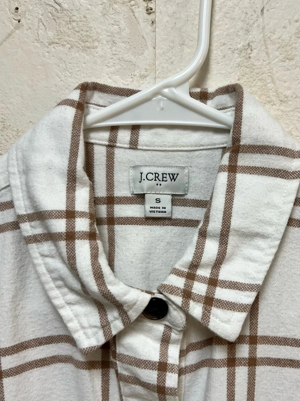 Plaid flannel shirt-jacket Sz S
